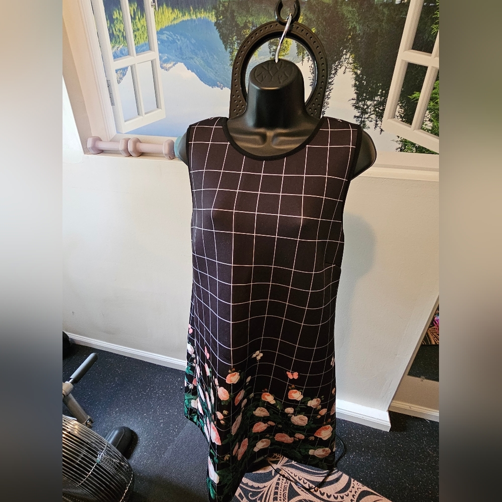 Erin Fetherston Black Floral Dress - Size 10